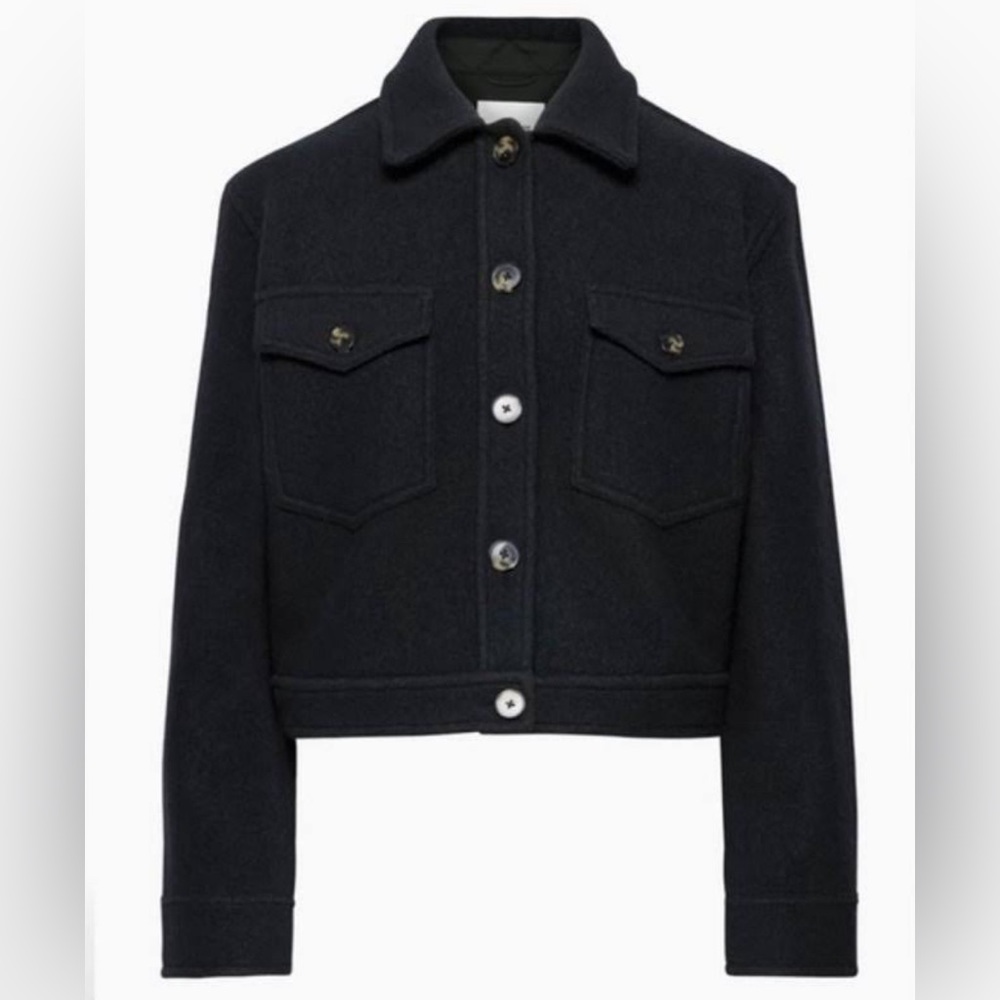 Aritzia Wilfred Wool Cropped Jacket